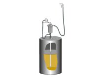 Bộ dụng cụ bơm mỡ PumpMaster 3+3 cho thùng Samoa 185 kg, art. 429800