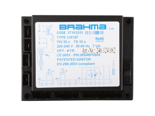 Trình quản lý đốt cháy Brahma CM12F, mã: 37103253