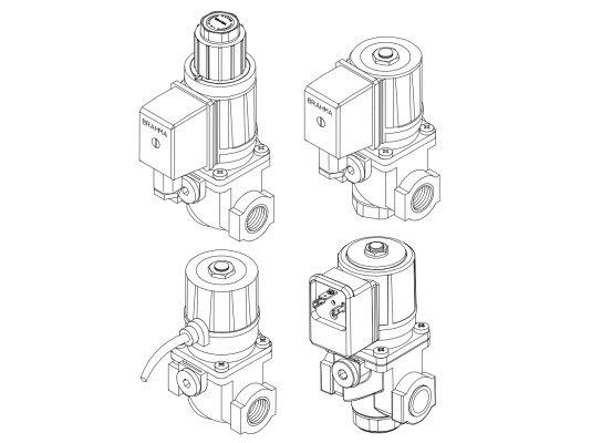Van điện từ khí Brahma E8/SB4*CFD, mã: 13671201