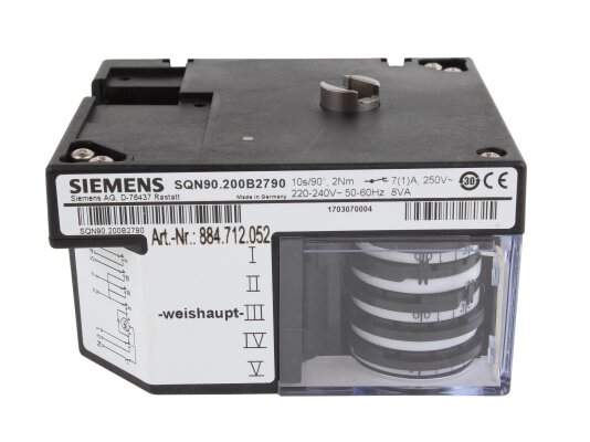 Động cơ servo Siemens SQN90.200B2790, mã: 651025