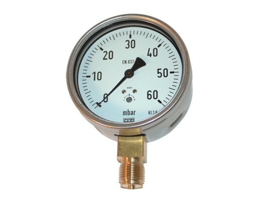 Đồng hồ đo áp suất Oilon 612.20.100, 60 mbar, nghệ thuật: 34021092.