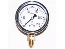 Đồng hồ đo áp suất Oilon 612.20.100, 250 mbar, mã: 34021032.