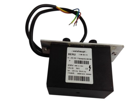 Máy biến áp đánh lửa Weishaupt W-ZG 02/V 110 VA, mã: 603196.