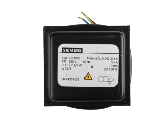 Máy biến áp đánh lửa Siemens ZM 10/9 00423335